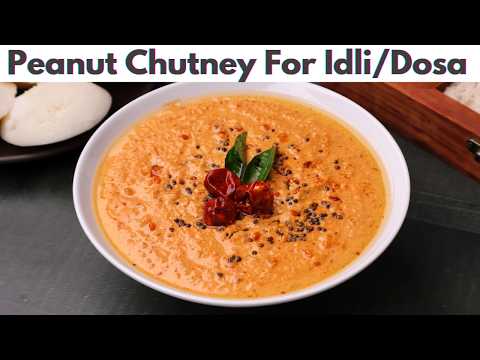 10-Minute Peanut Chutney Recipe for Idli, Dosa, Uttapam or Vada | Chutney Recipe Video