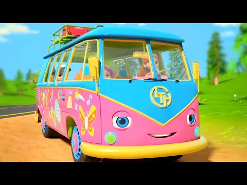 Wheels on the Bus Camp, Vehicle Song and Nursery Rhymes for Kids