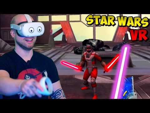 BEST STAR WARS VR GAME IS.. A FREE MOD!? | Jedi Academy VR - Full Game Playthrough