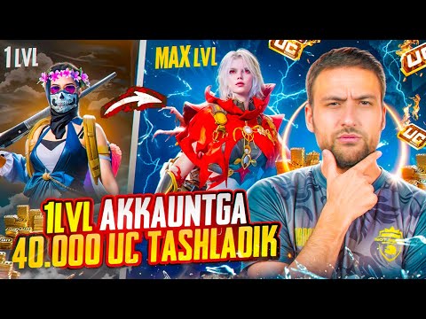 1 LVL AKKAUNTGA 40 000 UCga obunachilarim AKAUNTINI MAX QILDIK