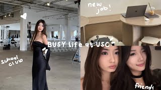 BUSY days at USC 📓: part-time @ cafe, running fashion show, club work, learning new job, busy life