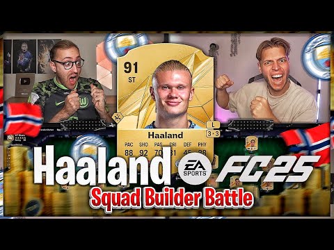 OMG! 🤯 ERLING HAALAND FC 25 Squad Builder Battle 🎮🔥