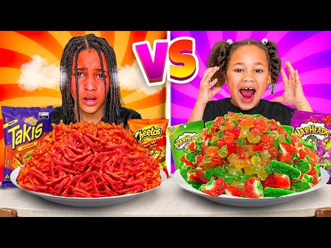 SPICY VS SWEET FOOD CHALLENGE 🌶️