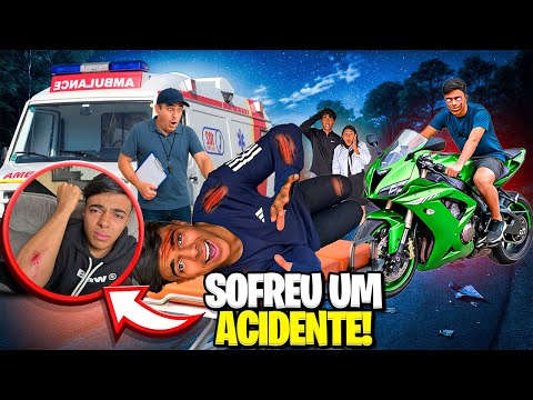ESTEVÃO SOFREU UM ACIDENTE DE MOTO UM DIA ANTES DA VIAGEM!!😰 
