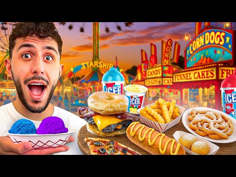 Eating CRAZY Food at the FAIR **10,000 calories**