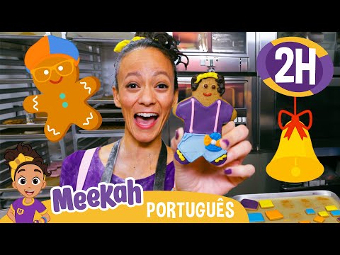 Meekah Faz Biscoitos de Natal! | MARATONA DE NATAL DA MEEKAH! | Vídeos Educativos em Português