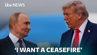 Talks underway between Trump and Putin, after warm welcome for the Russian President | ITV News