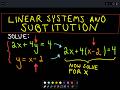 Solving Linear Systems with Substitution Techniques