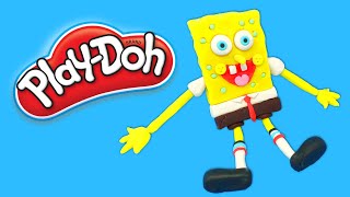 😂 How To Make Spongebob With Play Doh 😆