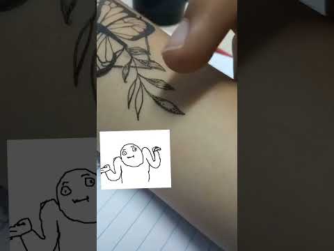 Dia 9 "Tatuando" na escola #escola #tattoo #desenho #arte #tatuagem #tattoos #tatto