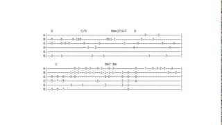 Hallelujah guitar tab (live studio version 2007)