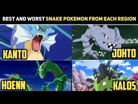 Strongest And Weakest SNAKE Pokemon From Each Region|Worst and Best Snake Pokemon From each Region|