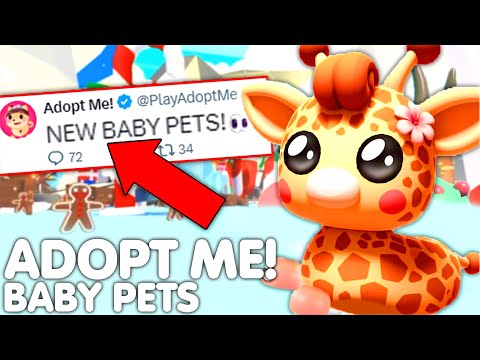 😍*NEW* BABY PETS UPDATE!😱 ADOPT ME NEW BABY GIRAFFE WINTER PET IDEAS! (CONCEPTS!) ROBLOX