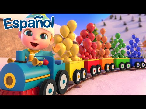 Tren Choo Choo | Canción de colores para bebés. | Español | canciones Infantiles