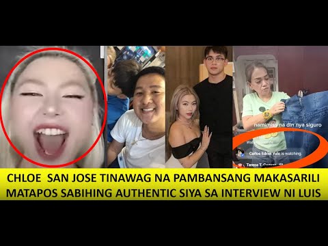 CHLOE SAN JOSE TINAWAG NA PAMBANSANG MAKASARILI CARLOS AT CHLOE PAREHONG BASTOS SA MGA MAGULANG