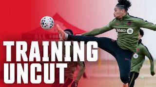 JONATHAN DAVID CHEATS AT TWO-TOUCH?!?! | TRAINING UNCUT