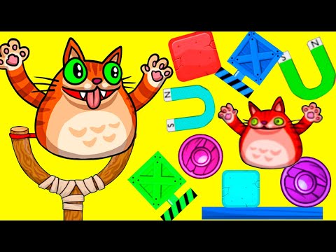 Angry Cat Shoot - Aventuras de Gatitos Infantiles Niveles 1-30 Terminado - Juegos para Niños