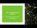 Buffer Solutions and Their Components