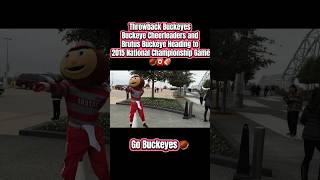 Brutus Buckeye and OSU Cheer at the 2015 Natty Game 🌰🏈🅾️ #collegefootball #ohiostate #buckeyes