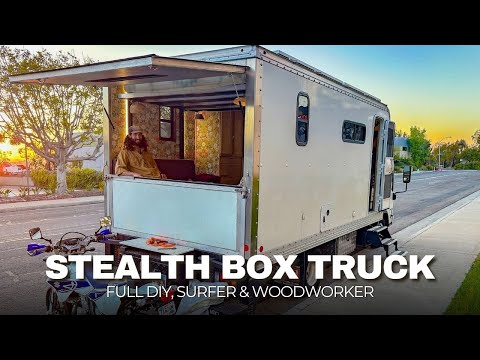 INCREDIBLE Stealth Box Truck Converted into Camper & Tiny Home