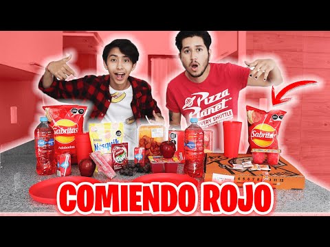 ¡COMIENDO ROJO 24 HORAS! - BROLAND
