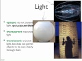 Properties of Light and Objects