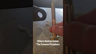 Retractable Boat Tie Downs - Bolt Too Long
