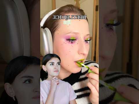 Looks so nice😍💚 #shortsyoutube #makeup #halloween #bettlejuice