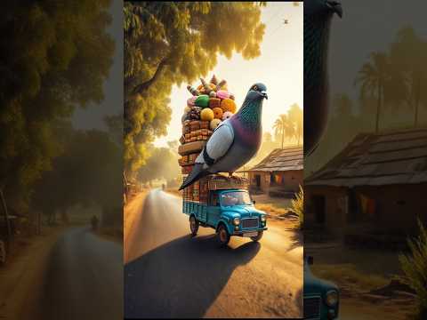 ผู้หญิงดื่มน้ำมะม่วงหมด แต่นกพิราบตัวหนึ่งร้อง ดูว่าทำไม#women #pigeon #ai #youtubeshorts