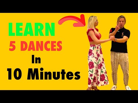 Learn 5 Dances in 10 minutes - Rumba, Waltz, Foxtrot, Merengue & Bachata