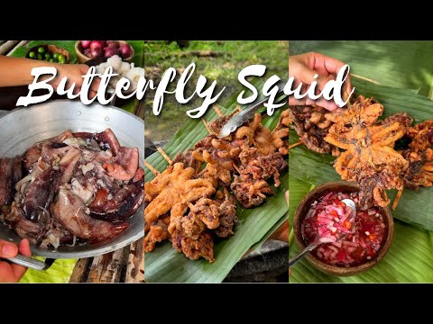 Cooking Butterfly Squid 🦑 | Countryside Life | Kusinela