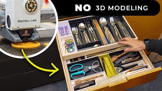 Organize your Home and Studio with 3D Printing - No 3D Modeling!!