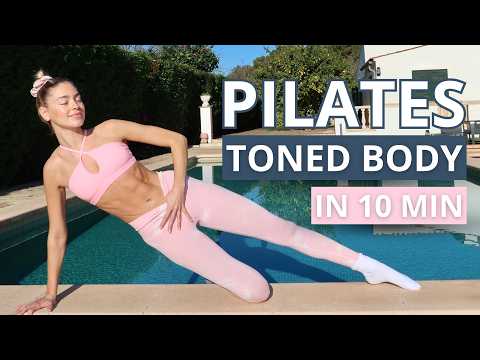 10 MIN. FULL BODY PILATES WORKOUT | Tone, Sculpt & Burn Body Fat