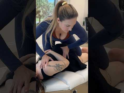 Her Spine Snapped 8 Times in 10 Seconds β WOW! #asmr #chiropractor