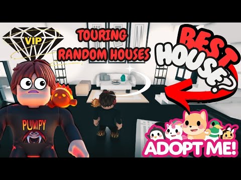 I visited random people's houses in ADOPT ME ROBLOX!