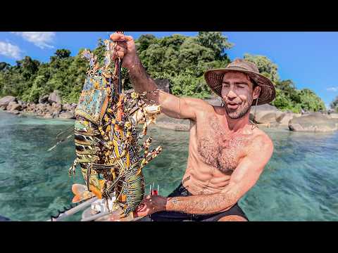 3 Days Camping on Tropical Islands (Catch, Clean, Cook)