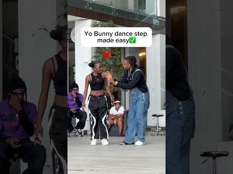 Yo Bunny dance step made easy ✅ #dance #tutorial #fypyoutube #viralshort #shorts