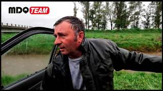 PESCA EN EL CANAL CON FUERTES LLUVIAS - termino muy mojado y embarrado