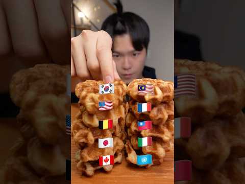 크로플🥐Croissant Waffles🧇 mukbang #먹방 #asmr #mukbang #food #eating #croissant #waffle #shorts #fyp