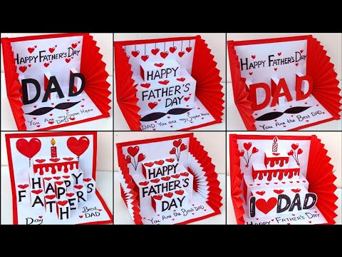 DIY Top 6 Father's day card ideas 2025 / Handmade greeting card making for Father's day