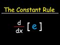 Understanding the Constant Rule for Derivatives