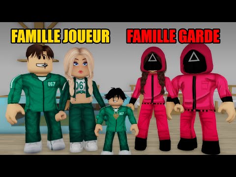 FAMILLE JOUEUR VS FAMILLE GARDE DANS SQUID GAME SUR BROOKHAVEN ! ROBLOX