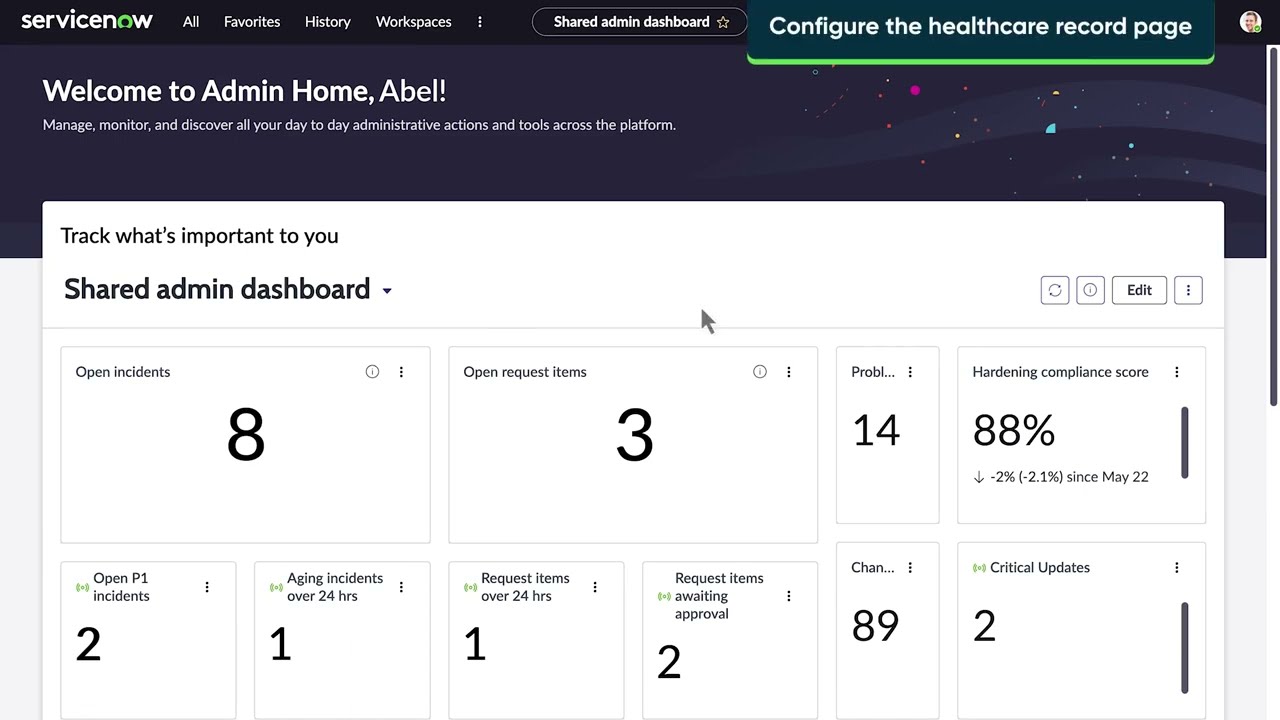 Configure the healthcare record page to support your custom healthcare case type