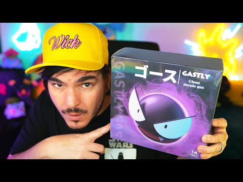 PERFEIÇÃO! Conheça a Luminária do Gastly do Aliexpress! Humidificador Pokémon com LED!