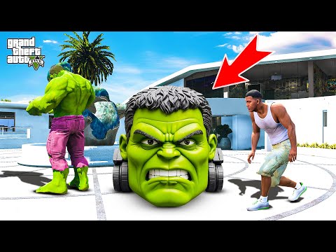 Shinchan and Franklin Stealing Hulk Transforming Car From Hulk in Gta 5