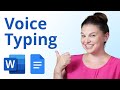 Voice Typing and Transcription in Microsoft Word and Google Docs