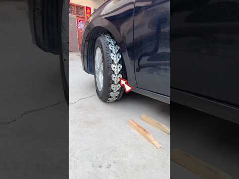 Chinese Car Tire Chains for Mountain Roads 🚗❄️ | Genius Invention #shots #facts