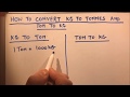 Tons and Kilograms Conversion Concepts