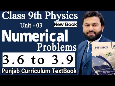 Class 9th Physics New Book Unit 3 Numerical Problem 3.6 to 3.9-9 Class Physics Numerical 3.6 to 3.9