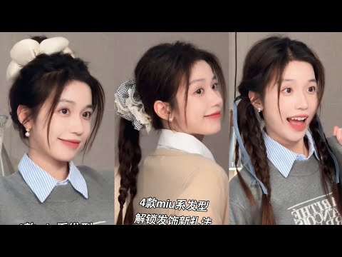 Super Easy & Cute _Hairstyles Tutorials Korean Style for Girls -